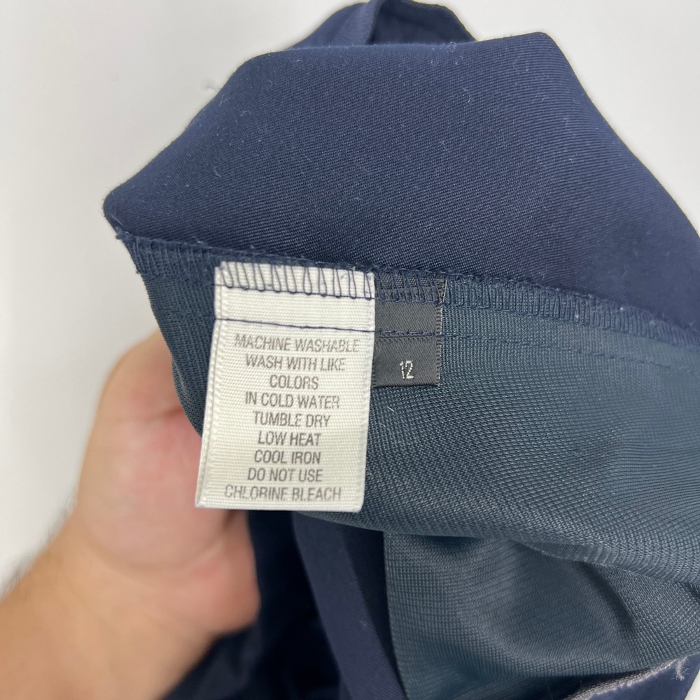 Vtg Callaway Golf Nordstrom Navy Blue Pleated Microfiber Shorts Womens 12 USA - Picture 8 of 12